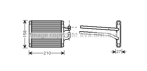 Heat Exchanger, interior heating (KA6067)