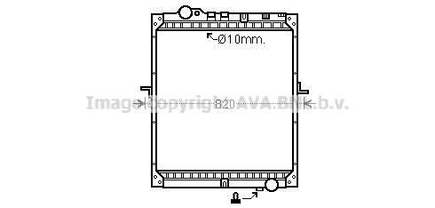 Radiator, engine cooling (ME2177)
