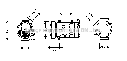 Compressor, air conditioning (CNAK237)