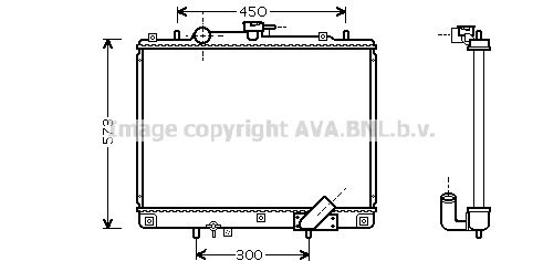 Radiator, engine cooling (MTA2167)