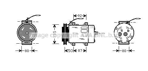 Compressor, air conditioning (UVK148)
