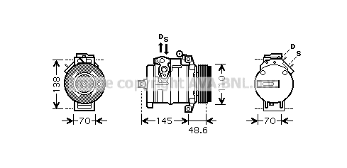 Compressor, air conditioning (BWAK334)