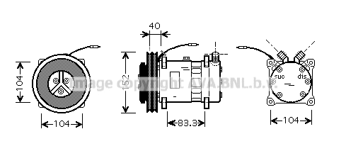 Compressor, air conditioning (CLAK001)