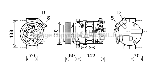 Compressor, air conditioning (OLK678)