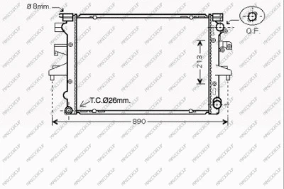 Radiator, engine cooling (VG917R003)