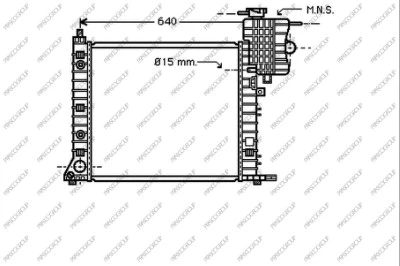 Radiator, engine cooling (ME907R006)