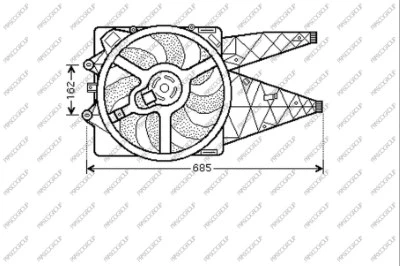 Fan, engine cooling (FT342F004)