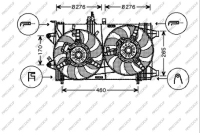 Fan, engine cooling (FT340F005)