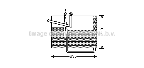 Evaporator, air conditioning (CRV042)