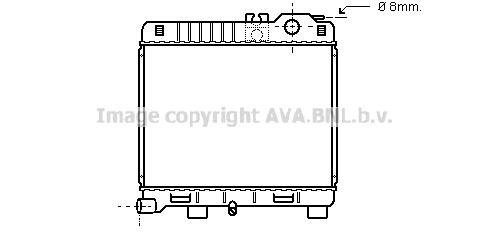 Radiator, engine cooling (BW2033)