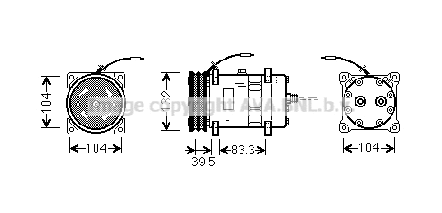 Compressor, air conditioning (UVK124)