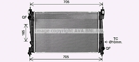 Radiator, engine cooling (OL2721)