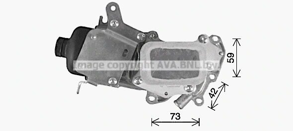 Oil Cooler, engine oil (CN3309H)