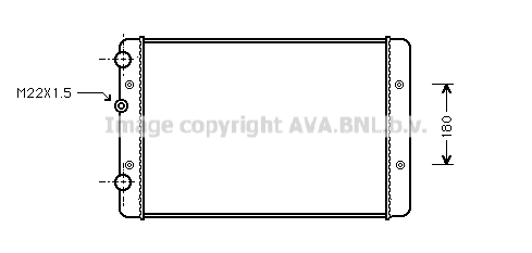 Radiator, engine cooling (VNA2131)