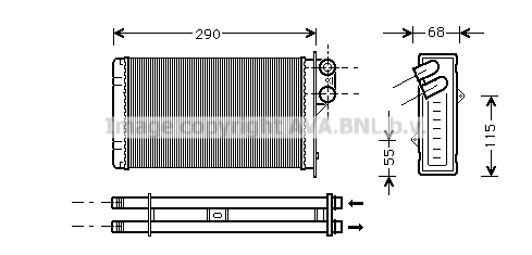 Heat Exchanger, interior heating (PE6172)