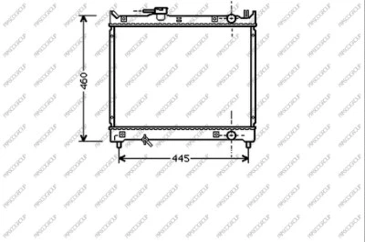 Radiator, engine cooling (SZ048R001)