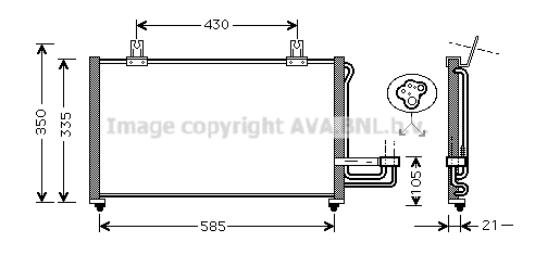 Condenser, air conditioning (KA5032)
