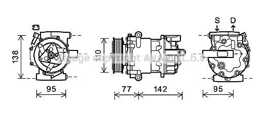 Compressor, air conditioning (FDK470)