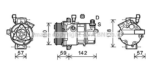 Compressor, air conditioning (ALK127)