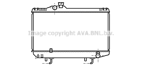 Radiator, engine cooling (TO2153)