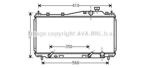 Radiator, engine cooling (HD2231)