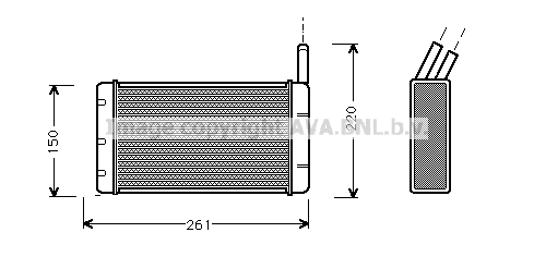 Heat Exchanger, interior heating (FD6116)