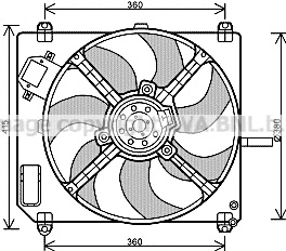 Fan, engine cooling (FT7551)