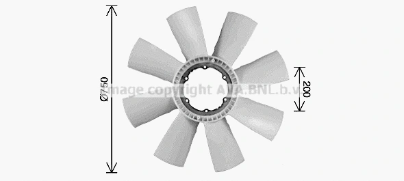 Fan Wheel, engine cooling (SCB085)