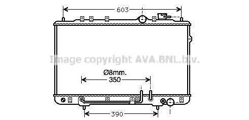 Radiator, engine cooling (HY2023)