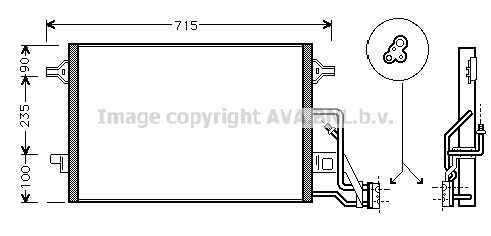 Condenser, air conditioning (VN5189)