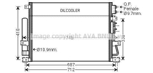 Condenser, air conditioning (CRA5124D)