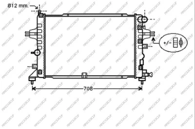 Radiator, engine cooling (OP410R005)