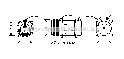 Compressor, air conditioning (NHAK001)