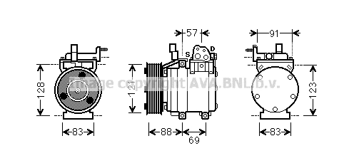 Compressor, air conditioning (HYK258)