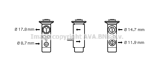 Expansion Valve, air conditioning (BW1089)