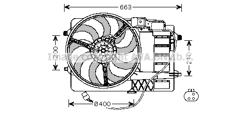 Fan, engine cooling (BW7516)