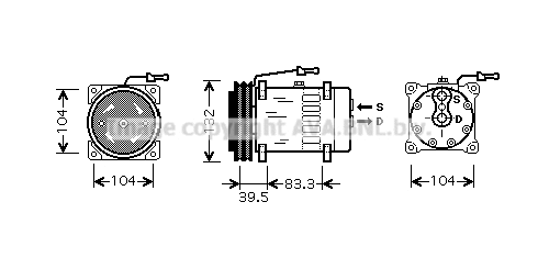 Compressor, air conditioning (REAK072)