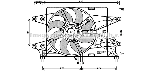 Fan, engine cooling (FT7560)