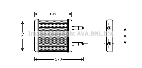 Heat Exchanger, interior heating (HY6061)