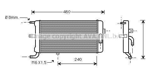 Radiator, engine cooling (AI2062)