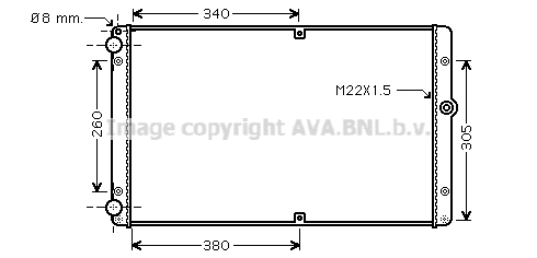 Radiator, engine cooling (VNA2245)