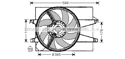 Fan, engine cooling (FD7542)