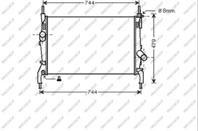 Radiator, engine cooling (FD912R003)