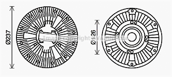 Clutch, radiator fan (VLC063)