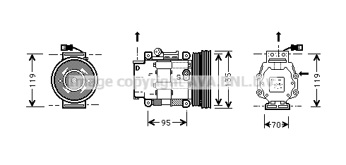 Compressor, air conditioning (FTK041)
