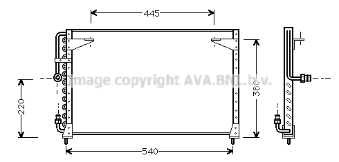 Condenser, air conditioning (VO5080)