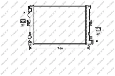 Radiator, engine cooling (CI053R002)