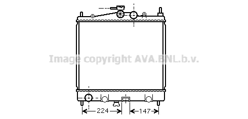 Radiator, engine cooling (DN2210)