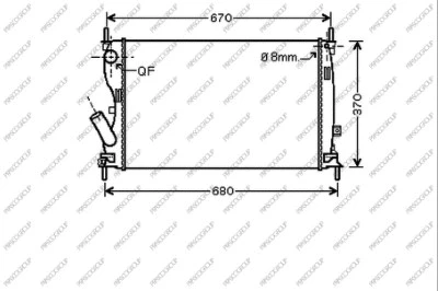 Radiator, engine cooling (FD340R005)