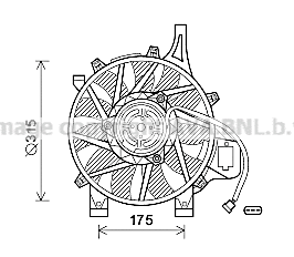 Fan, engine cooling (OL7536)